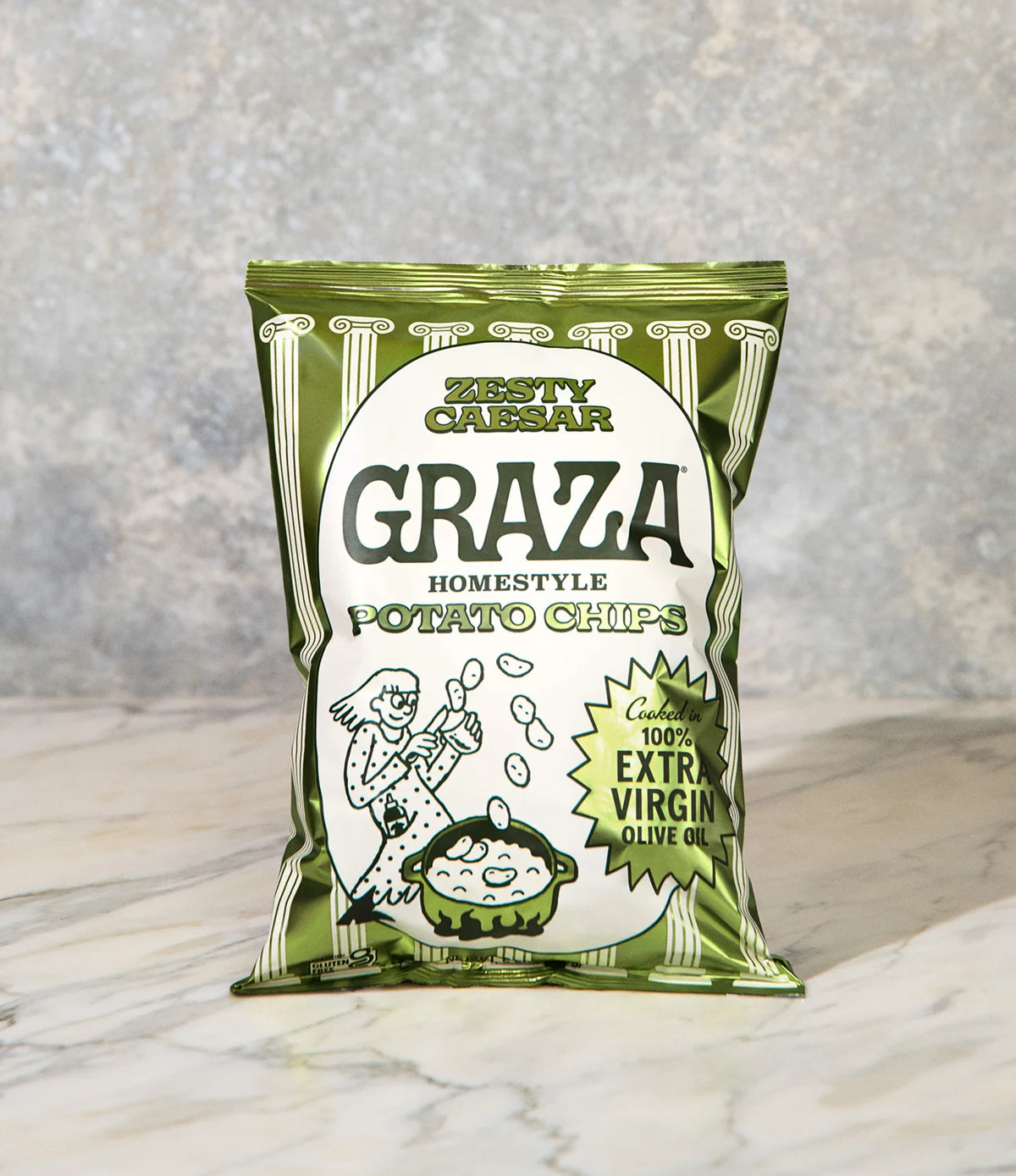 Zesty Caesar Olive Oil Potato Chips